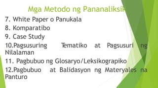 Metodo Ng Pananaliksik Pptx