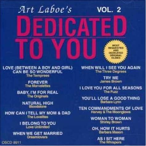 Vol. 2-Dedicated to You: Art Laboe Presents: Amazon.ca: Music