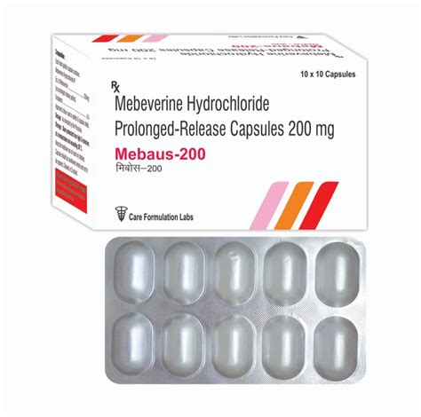 Mebeverine 200mg Hydrochloride At Rs 250box Mebeverine Hydrochloride