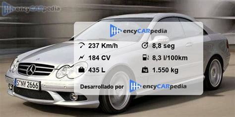 Mercedes CLK Coupé 200 Kompressor C209 Ficha Técnicas 2007 2009