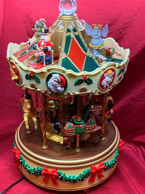 Rare Vintage Christmas Carousel. Miniature Carousel. | Etsy