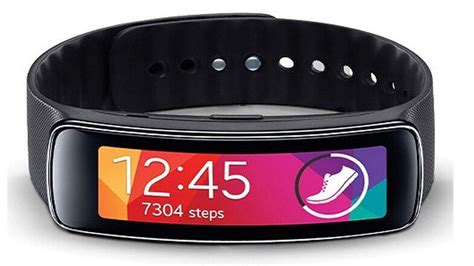 Samsung Galaxy Gear Fit Sm R Smartwatch Fitness Black W Curved