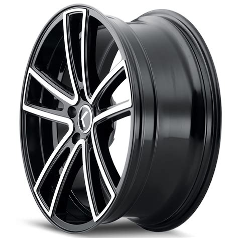 Kraze Wheels Lusso Gloss Black Machined Rims Krz