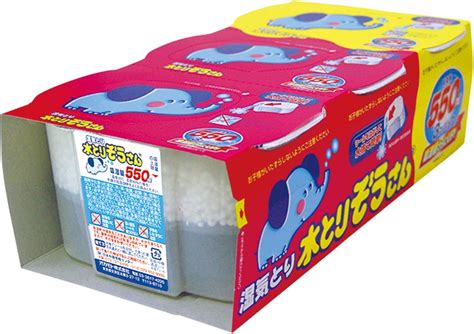 Amazon 【ケース販売】 水とりぞうさん 550ml 3個パック×15セット計45パック 水とりぞうさん 除湿剤・乾燥剤