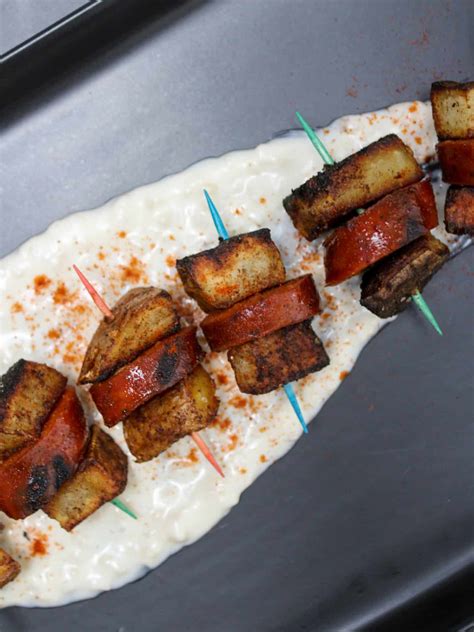 Chorizo Potato Skewers • The Candid Cooks