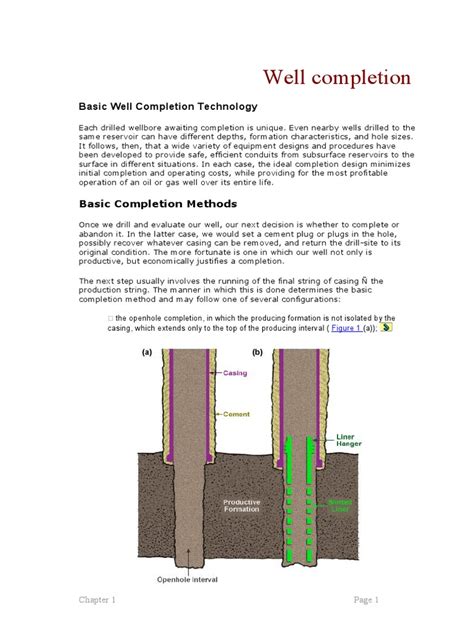 Well Completion | PDF