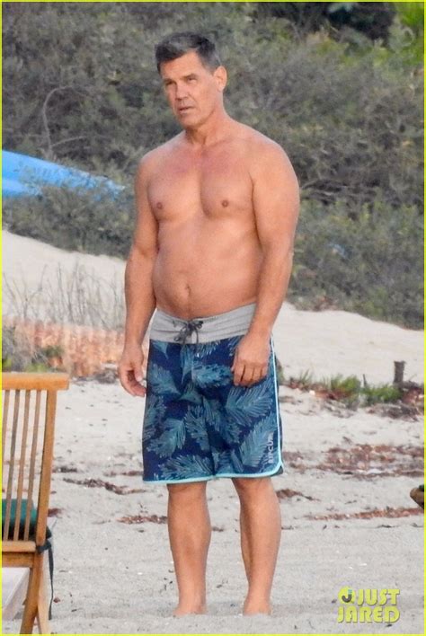 Josh Brolin Puts His Buff Body While Shirtless At The Beach Photo