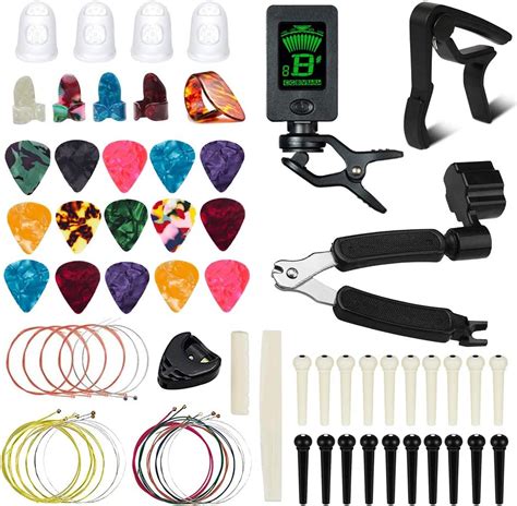 72 PCS Guitar Accessories Kit FOVERN1 Guitar Tools Set Including