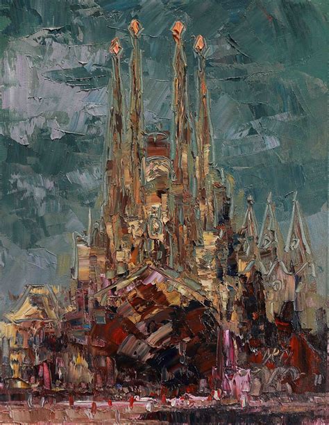 Sagrada Familia Oil On Canvas X Cm Arturo Espinosa Flickr