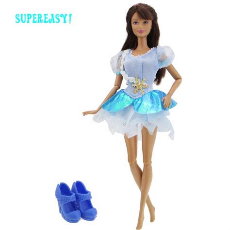 733us 2 Items 1x Blue High Heels Platform Sandal Shoes 1x Fairy