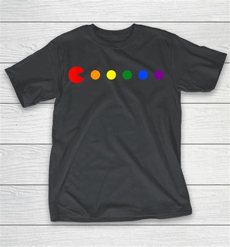 Video Game Rainbow Polka Dot Gay Pride Month LGBTQ Ally Shirts WoopyTee