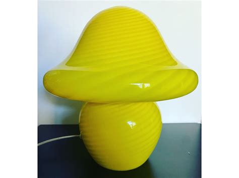 Lampada Da Tavolo Vintage In Vetro Di Murano Giallo Vetri Murano Deesup