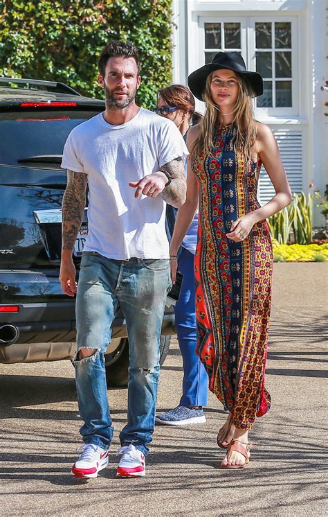 BEHATI PRINSLOO and Adam Levine Out in Pacific Palisades 03/28/2016 ...