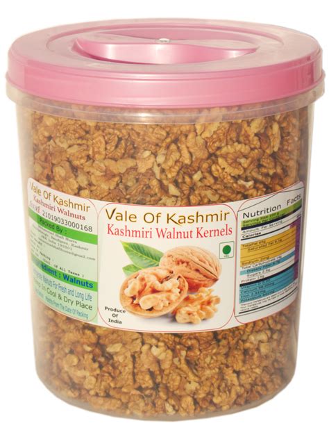 Vale Of Kashmir Kashmiri Walnut Kernels White Half Kg In Food Grade