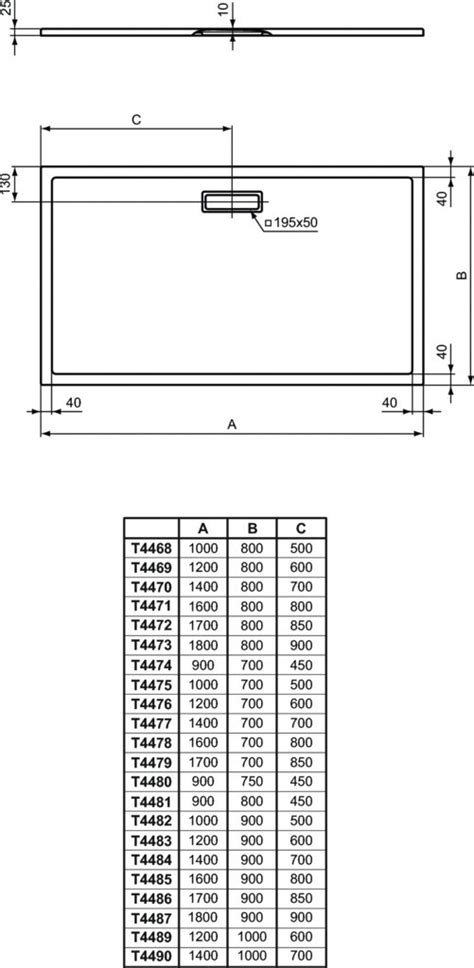 Ideal Standard Ultraflat New Piatto Doccia Rettangolare X Cm Filo