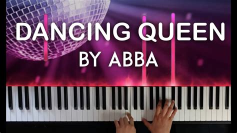 Dancing Queen By Abba Piano Cover With Lyrics Sheet Music Youtube