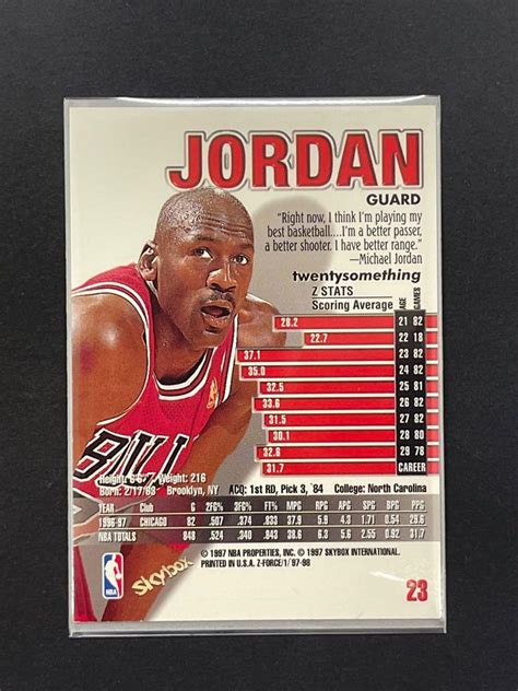 Michael Jordan 1996 97 Skybox Z Force Hobbies Toys Toys Games On