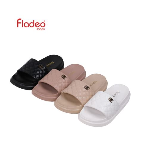 Jual Fladeo I23lds607 1rvsandal Slide Wanita Empuk And Elastis