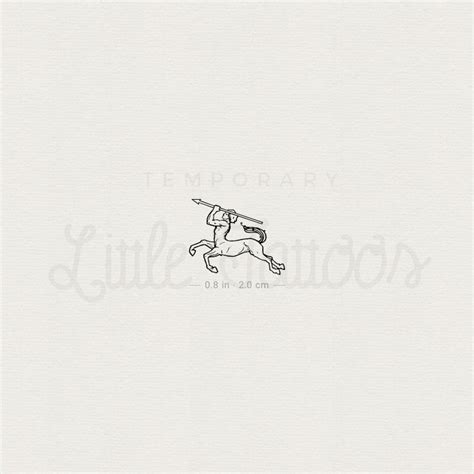 Centaur Temporary Tattoo - Set of 3 – Little Tattoos