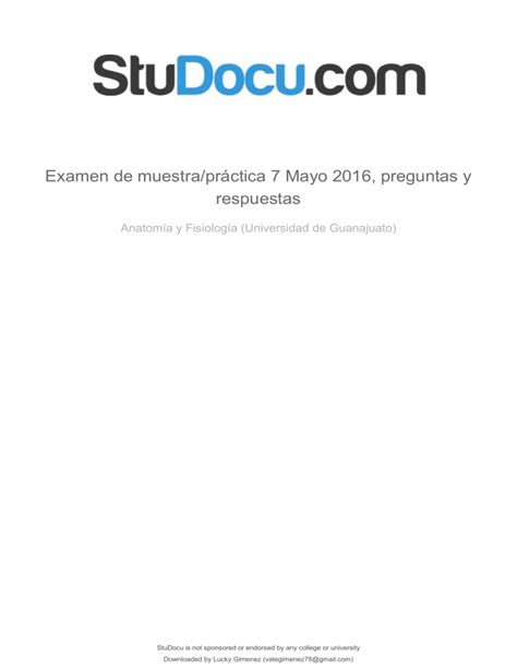 Examen De Muestrapractica 7 Mayo 2016 Preguntas Y Respuestas