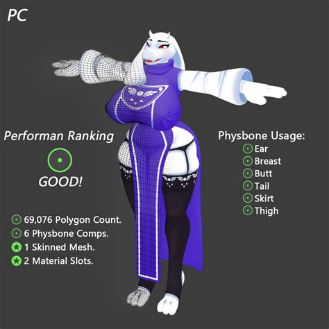 Toriel Mama Vrchat Avatar Cgtrader