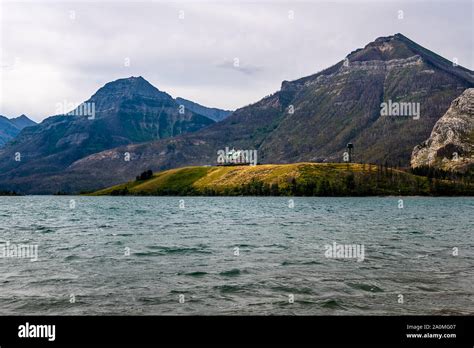 Glacier And Waterton International Peace Park Stock Photo Alamy