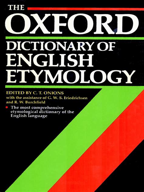 Onions (Ed.) - The Oxford Dictionary of English Etymology (1966) | PDF