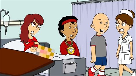 Classic Caillou Calls Newborn Baby Stupid Getsgrounded Youtube