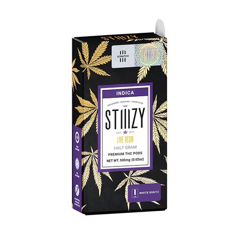 Stiiizy White Runtz Live Resin Pod 5g Leafly