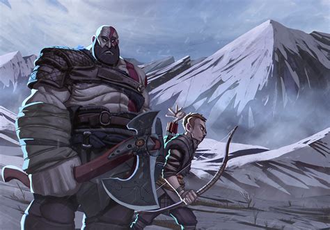 God of War fanart - Kratos and Atreus :: Behance