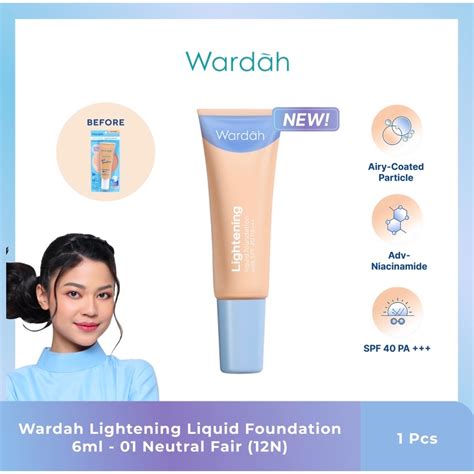 Jual Star Baru Wardah Lightening Liquid Foundation Ml Kecil Alas