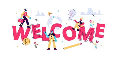 Premium Vector New Team Member Welcome Illustration