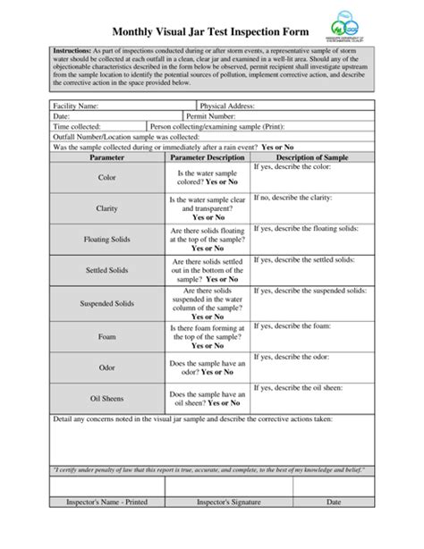 Monthly Inspection Templates Pdf Download Fill And Print For Free Templateroller