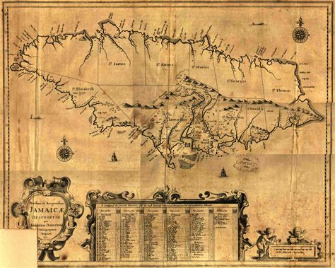 Ogilbys 1671 Map Of Jamaica Nautical Archaeology Program