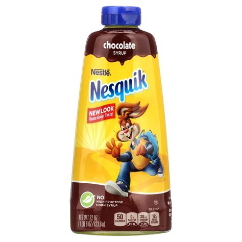 Nesquik Chocolate Syrup 22 Oz Bottle Chocolate Milk Syrup With