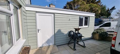 C Grey Green Cedral Lap Cladding Mullion Cornwall Elite Cladding