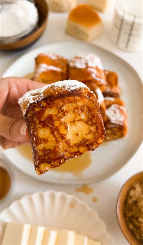 Hawaiian Roll French Toast Moribyan French Toast Bites Recipe French Toast Bites French