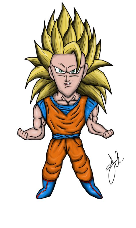 Chibi Goku Ss3 By The Bomb Dot Com On Deviantart