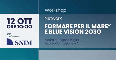 Network Formare Per Il Mare E Blue Vision Arti Puglia