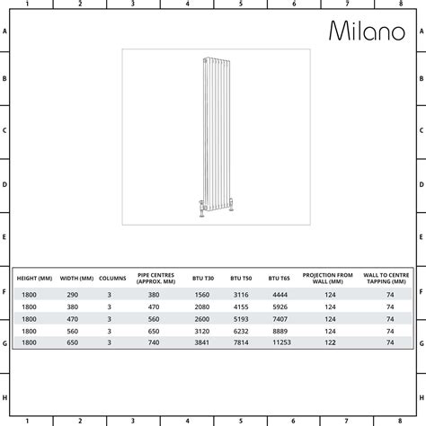 Milano Windsor Vertical Triple Column Anthracite Traditional Radiator