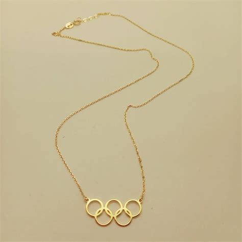 Olympic Rings Necklace - Kotinos Jewelry