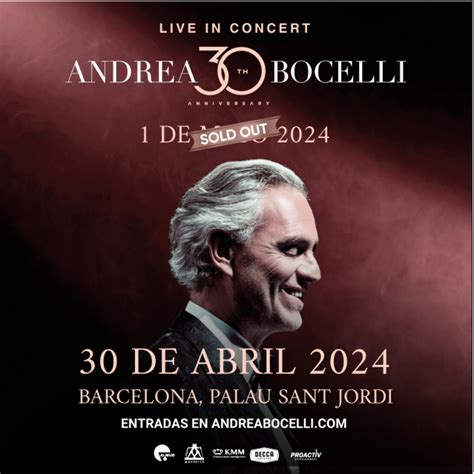 Andrea Bocelli Agota Las Entradas De Su Primer Concierto En Barcelona Y