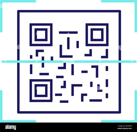 Qr Code Scanning Color Icon 2d Code Reading App Matrix Barcode