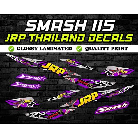 Smash Jrp X Daeng Decal Sticker Violet Shopee Philippines