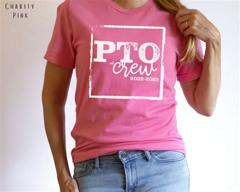 Pto Crew Shirt Custom Parent Teacher Organization Tshirts Etsy