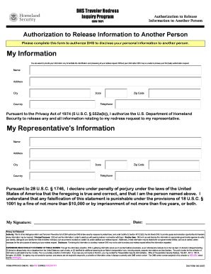 Fillable Online Reginfo Authorization To Release Information To Another