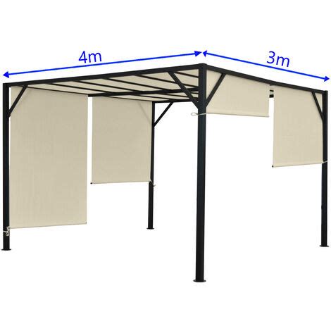 Neuwertig Pergola Beja Garten Pavillon Terrassen Berdachung