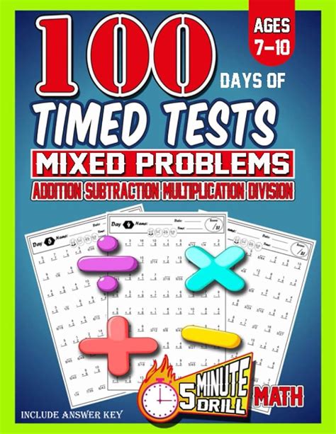 100 Days Of Timed Tests Mixed Problems Addition Subtraction