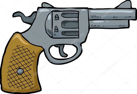 Pistola Revolver De Dibujos Animados Vector De Stock The Best