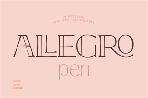 Allegro Pen Font By Kaercf · Creative Fabrica